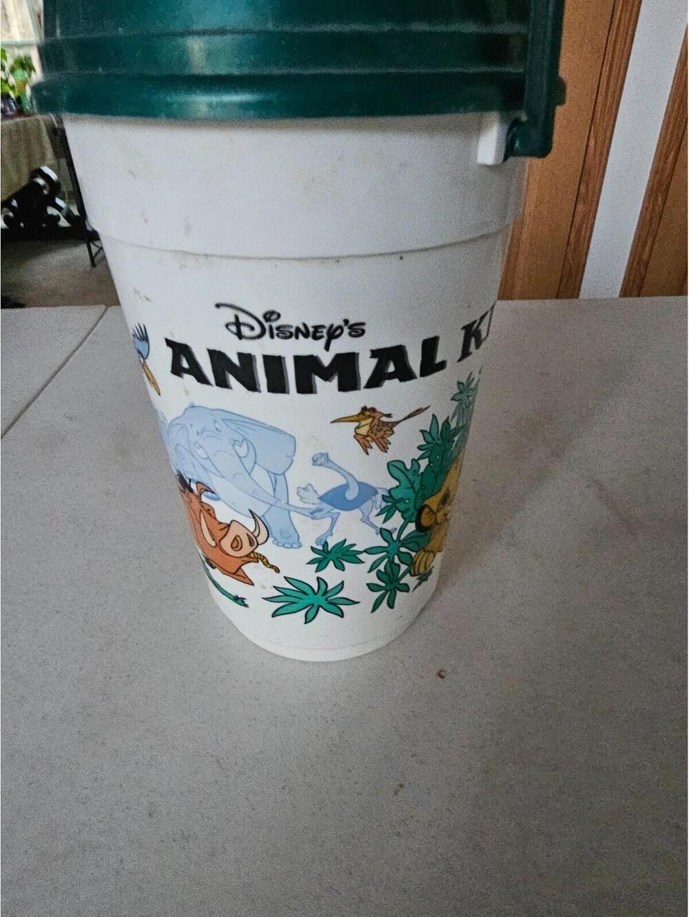 Disney Animal Kingdom Souvenir Cup 1993 – Vintage Walt Disney World Tumbler with